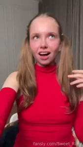 Did you see that tiktok ponytails redsuit cutie pretty hotgirl
