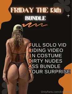 Friday the 13th deal tip 20 amp unlock 999 in filthy content from me