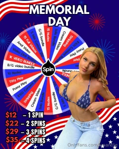 Memorial day spin amp win today only loaded with massive prizes