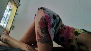 With my face against the bed like a good girl