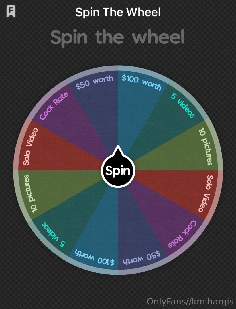 Spin the wheel i ve never done this before so let s try it out tip 15 
