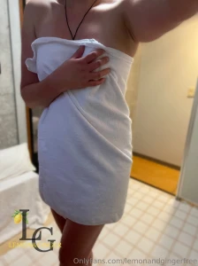 I drop the towel over lemonandginger