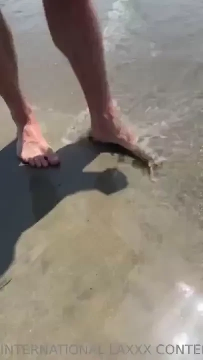 Feet in the water at lovely ocean beach san diego 