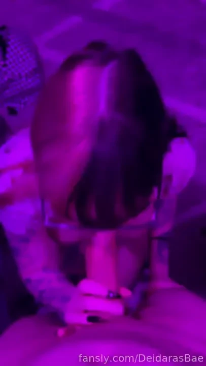 New b g sucking his cock until he cums all over my face and glasses 