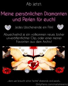 My personal diamonds and pearls for you from now on every sunday