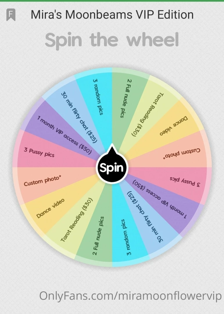Every spin is a win all prizes are worth 15 win a month subscription 