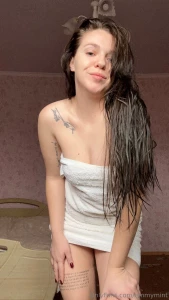 After the shower a couple pics for my funs