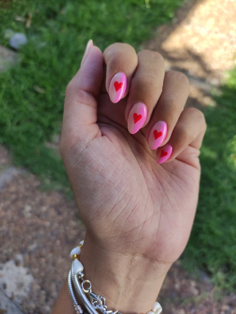 My new valentine s nails 