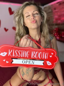 Kissing booth open