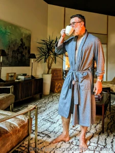 Sir having his morning coffee and stretch make it a great day part 5