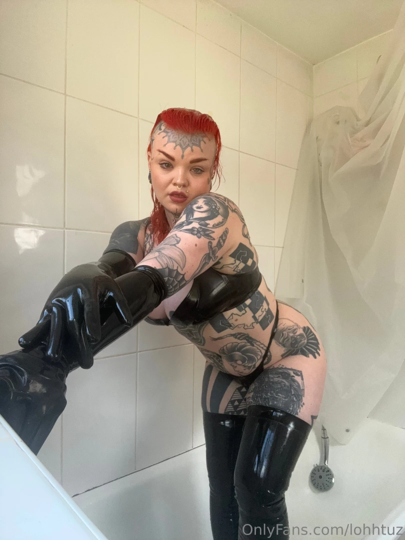 Messy in the shower today with latex part 2 