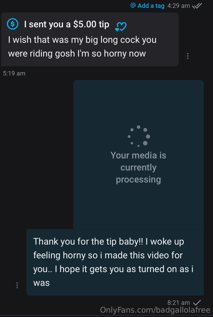 Tippers get the best experience on my page 