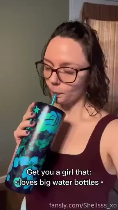 Get you a girl like shells water is so yummy i could suck and swallow 