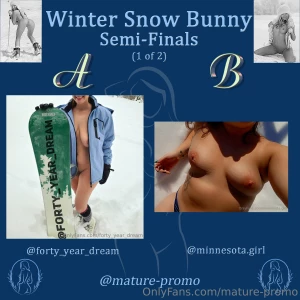 Winter snow bunny nbsp semi-finals nbsp 1 of 2 voting lasts 3 days