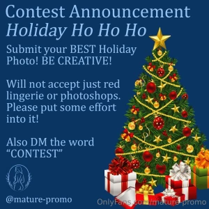 Contest announcement holday ho ho ho - free to enter submit your best