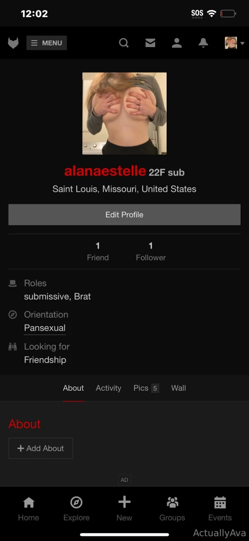 I made a new fetlife account go bug me alanaestelle 