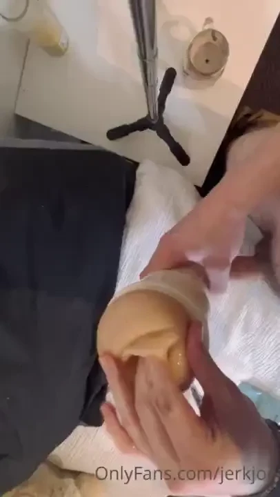 Fuckin my pocket pussy accidentally came all over the pillow cover 