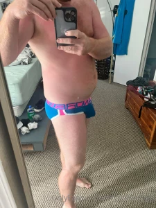 I love how the ball pouch makes my dick look big part 2