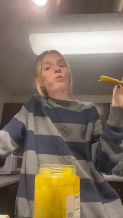 Wanna chill in the kitchen w me i ll share my pickles 