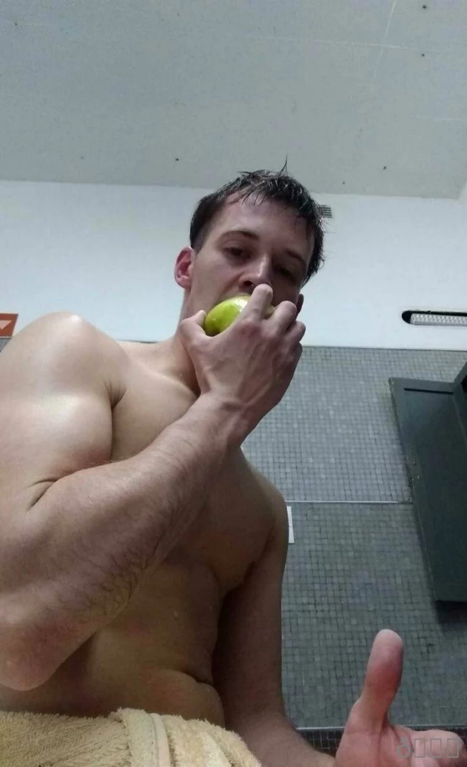 First i eat this apple and then i eat you baby 
