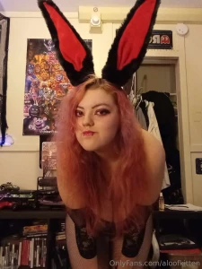 While i was sick my bunny outfit stuff came in hope im a good playboy part 1