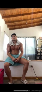 It s very hot here i debut my new jockstrap my fat butt looks very hot