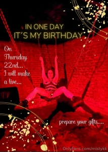 One day for my birthday