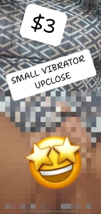 My smallest vibrator upclose play