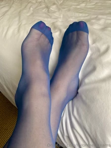 Blue nylons to help if you have some blue balls message me for pre