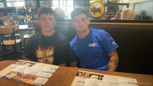 Got colton jr to work draining after we feasted on some fag funded