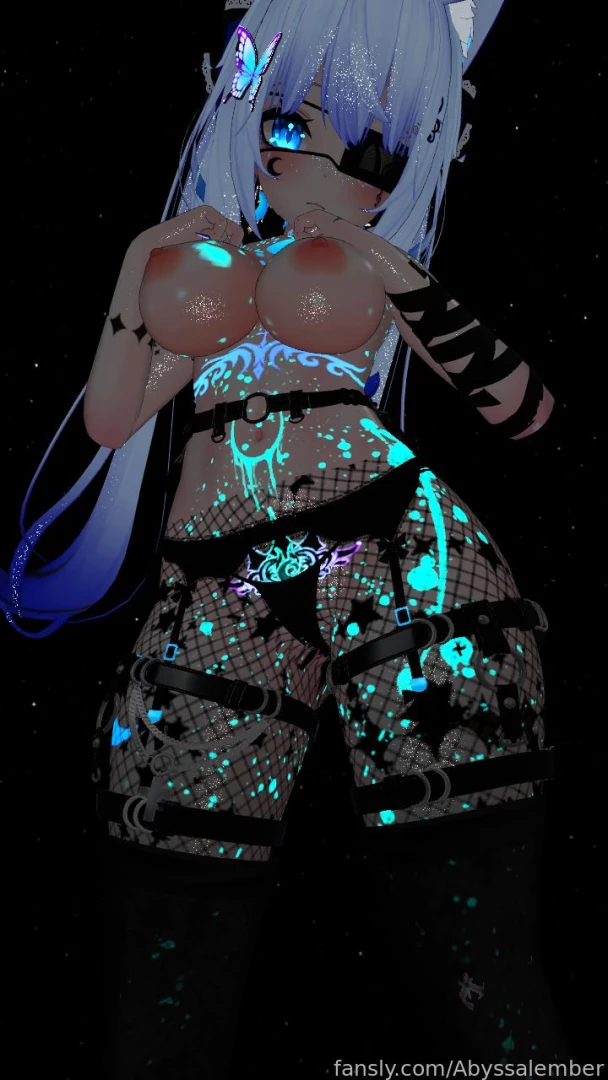 Do you like it when i glow in the dark vrchat booth maya part 1 