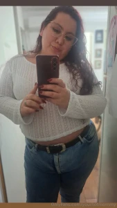 Happy pretty and with a belly