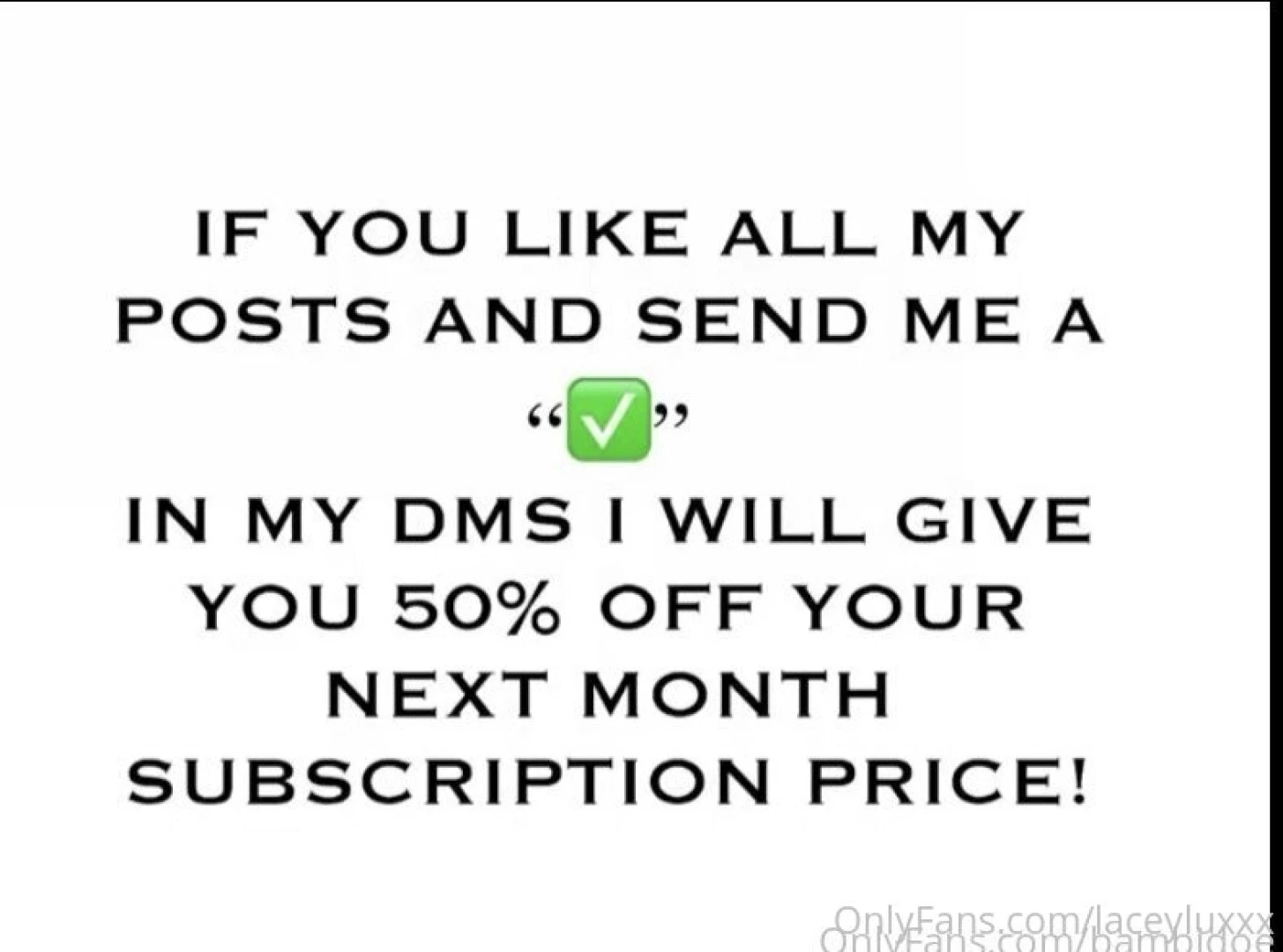 Send me a and see more of me next month 