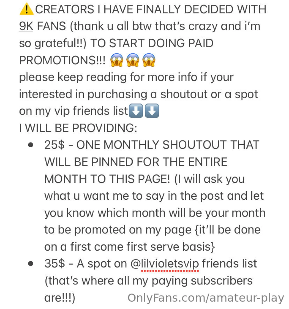 Creator shoutout 30 days pinned to my wall - 25 tip 30 days on my vip part 1 