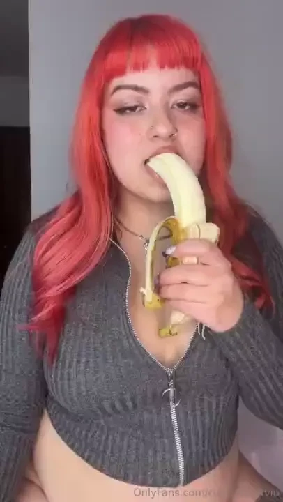 Yummy banana is my favorite fruit and my tits will be your favorite 