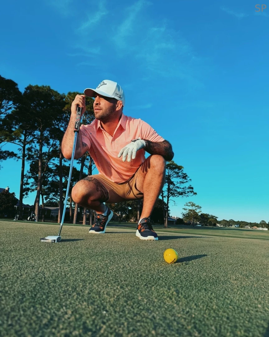 Repping the new polo on the course today 
