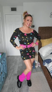 Think i ll sport this 80 s retro look for halloween this year complete