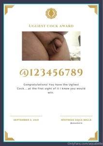 Congratulations to the biggest losers winners of the cock contest part 2