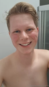 Time for a shower can you tell by my pink cheeks i got hot from the part 3