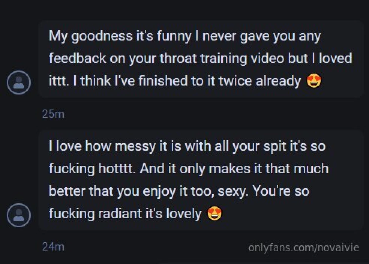 Nothing makes me happier than knowing you re cumming to me over and 