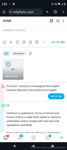 Not letting me post my content with others only solos add my snp