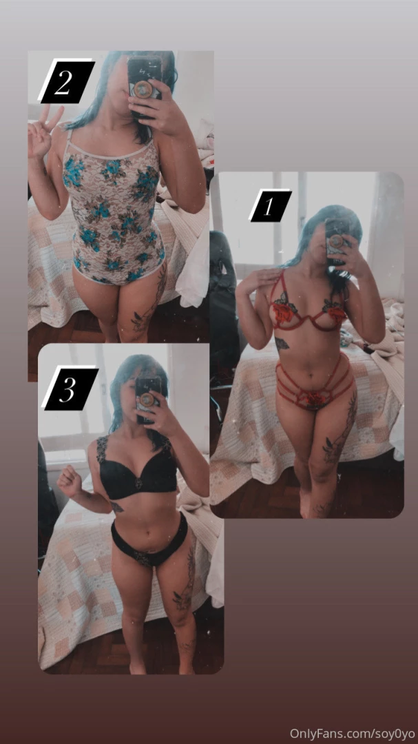 Me ajudem a escolher as lingeries 1 2 ou 3 