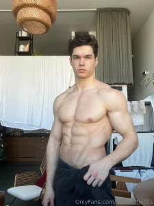 Standing in the living room half naked just a towel between you and