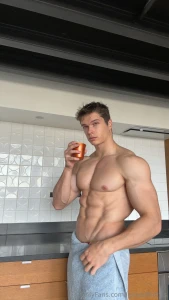 Towel wrapped low coffee in hand cock thick and begging underneath you