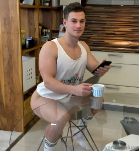 Half-naked and fully caffeinated let s get this day started right