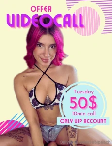 Join me this tuesday for a naughty video call mark your calendars and