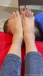 It s a beautiful day to just kick my feet up on someone s face soles