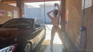 Watch my new nasty video i was washing my car and a man spotted me and