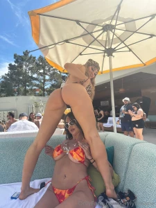 Creaming all over my friend at the day club