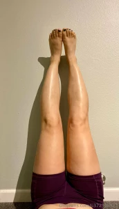 A little post workout legs up the wall action